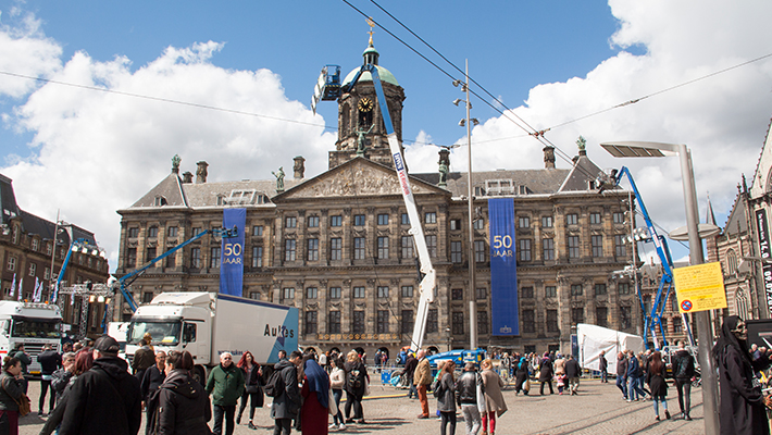 Paleis op de Dam Gevelbanieren