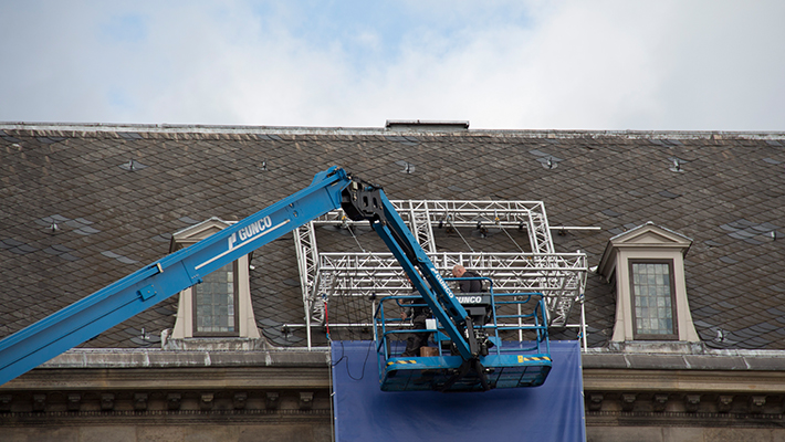 Paleis op de Dam Gevelbanieren