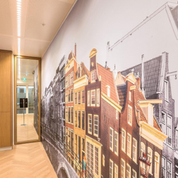Naadloze wandbekleding AT Bank
